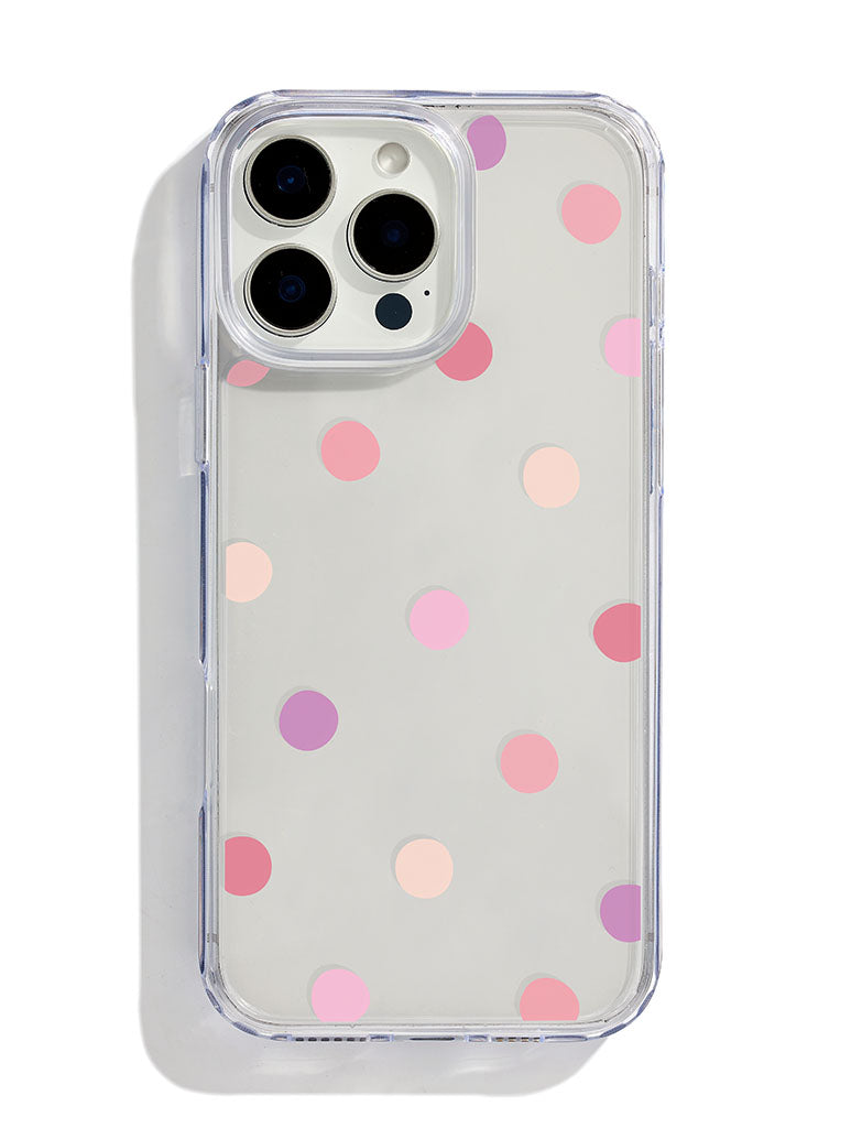 Custard Pink, Peach And Purple Spots iPhone Case