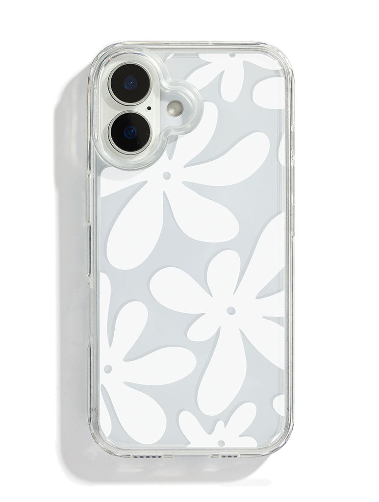 Custard White Flower iPhone Case