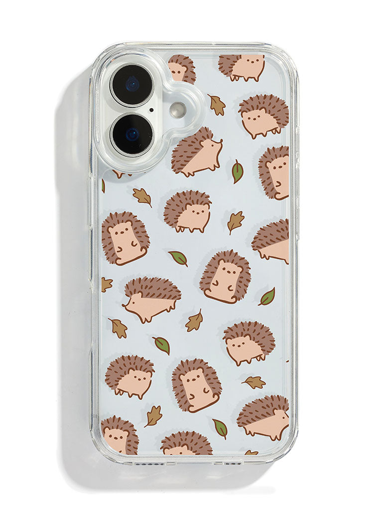 Custard Hedgehog Pattern iPhone Case