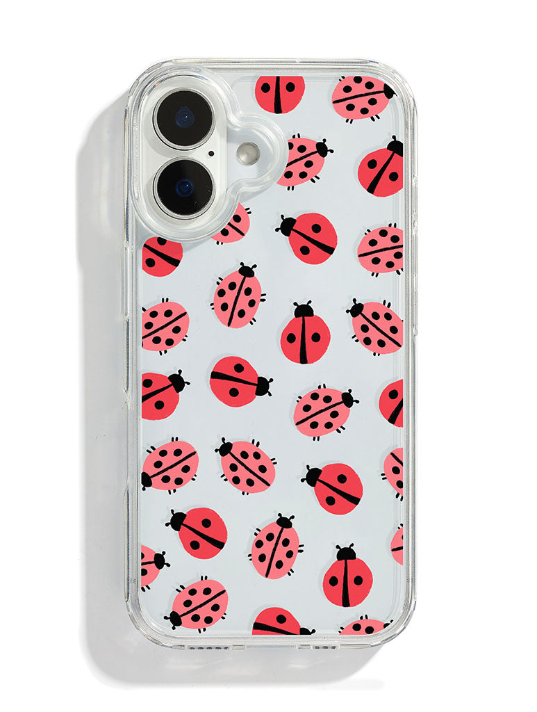 Custard Ladybirds Pattern iPhone Case