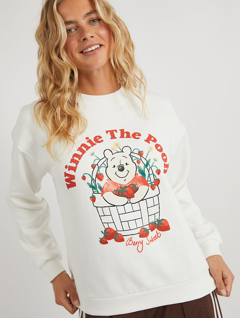 Disney Winnie The Pooh Strawberry Basket Sweatshirt