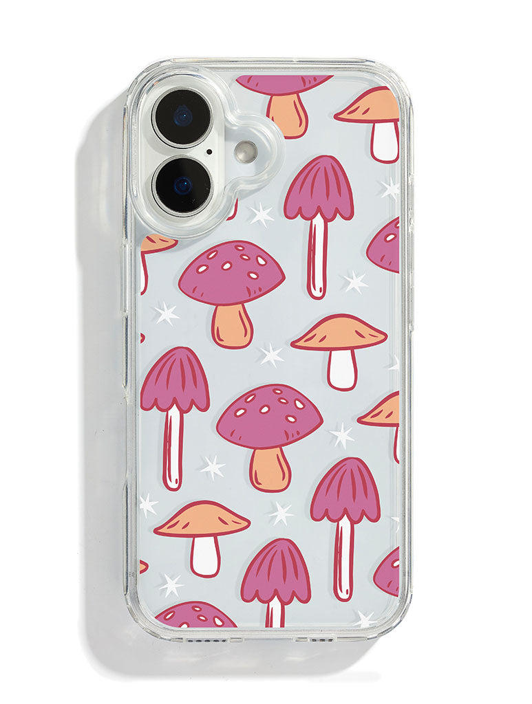 Custard Orange &amp; Pink Toadstools iPhone Case