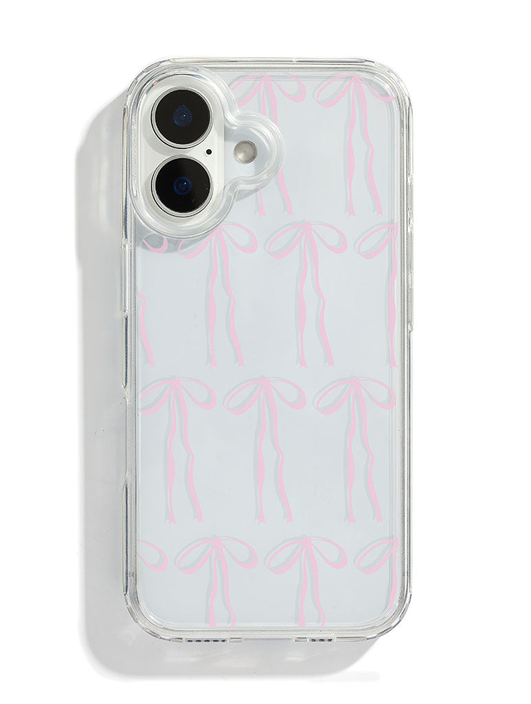 Custard Pink Bows iPhone Case