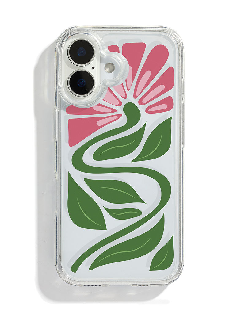 Custard Pink Flower iPhone Case