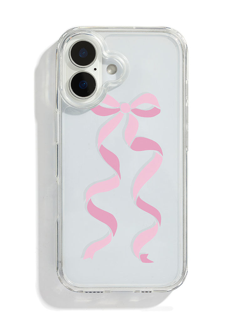 Custard Pink Single Ribbon iPhone Case