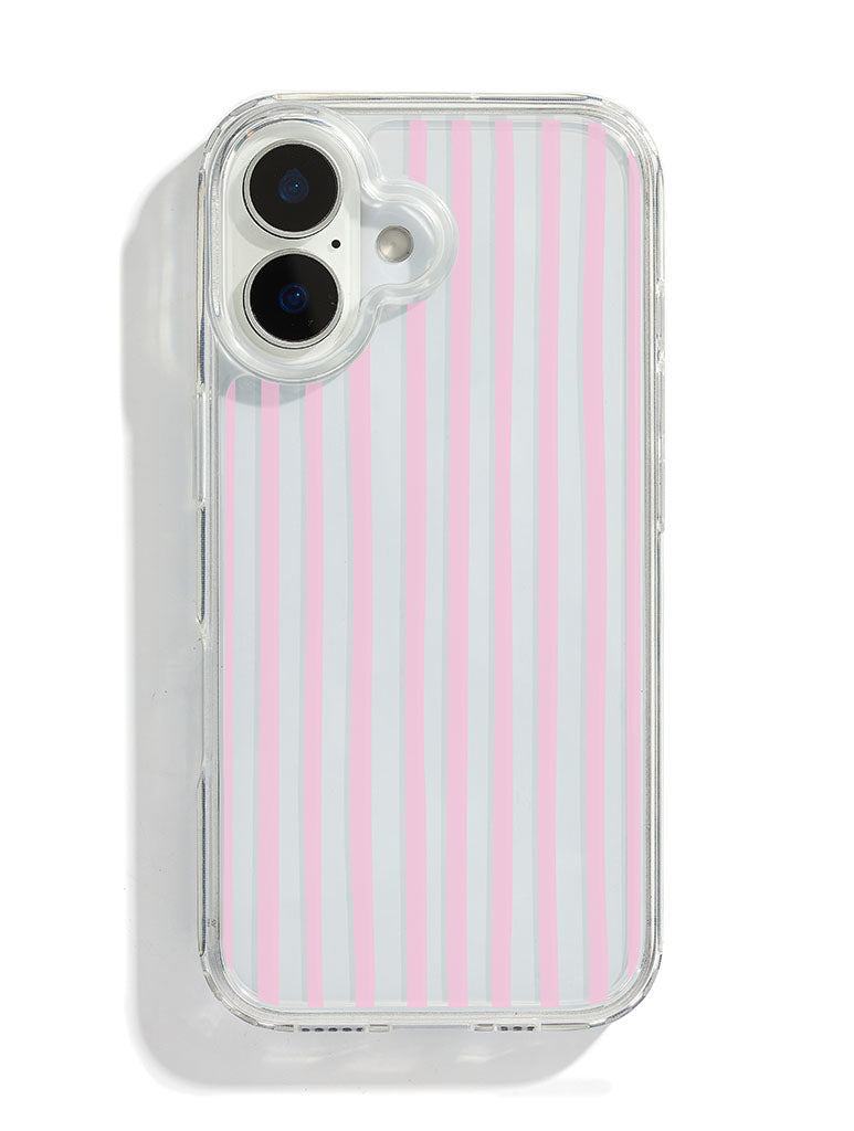 Custard Pink Stripes iPhone Case