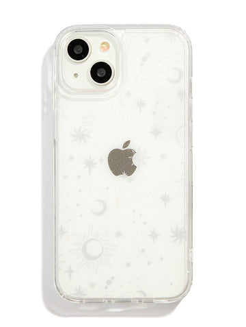 Silver Celestial iPhone Case Custard London 1