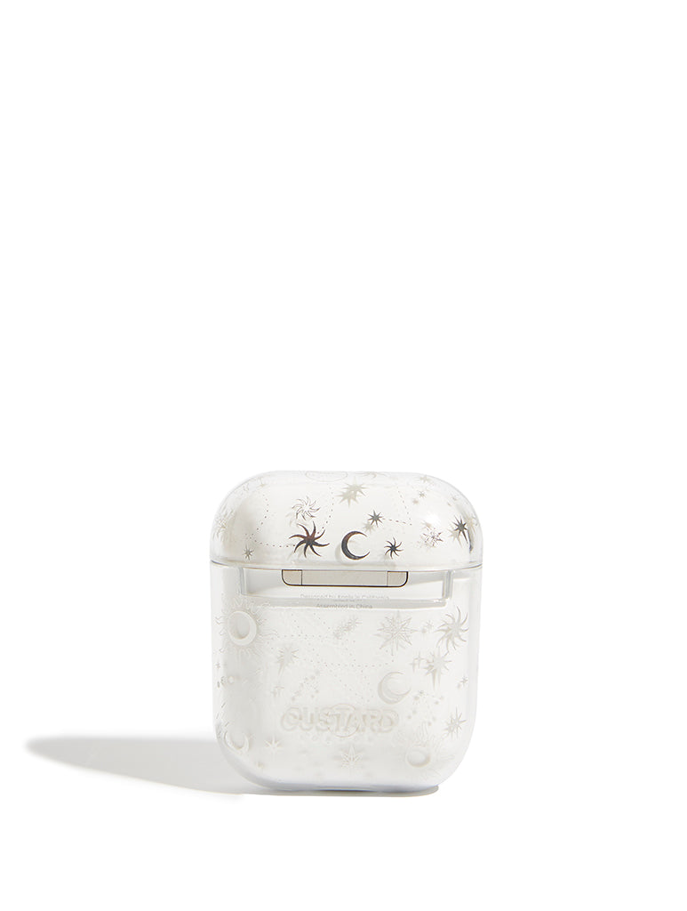 Silver Celestial Airpods Case Custard London 6