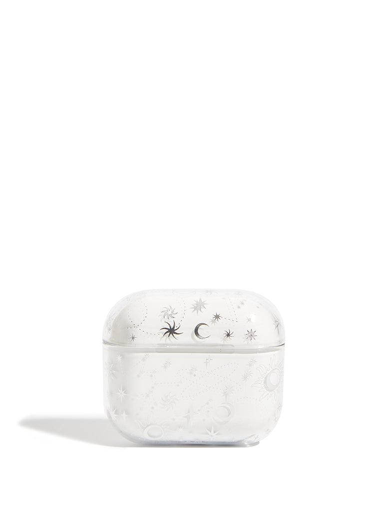 Silver Celestial Airpods Case Custard London 2