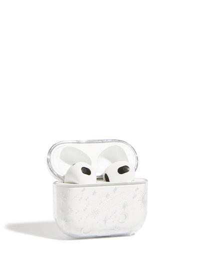 Silver Celestial Airpods Case Custard London 4