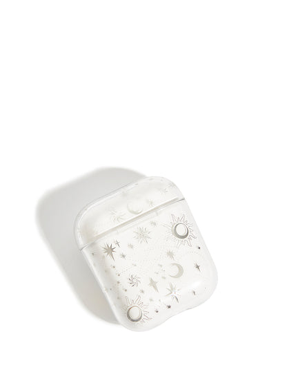 Silver Celestial Airpods Case Custard London 3