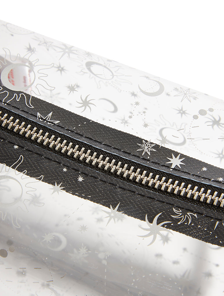 Silver Celestial Makeup Bag Custard London 4