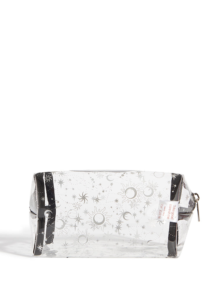 Silver Celestial Makeup Bag Custard London 5