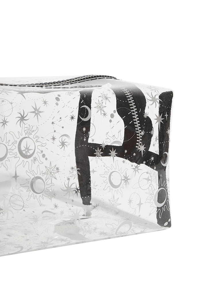 Silver Celestial Makeup Bag Custard London 2