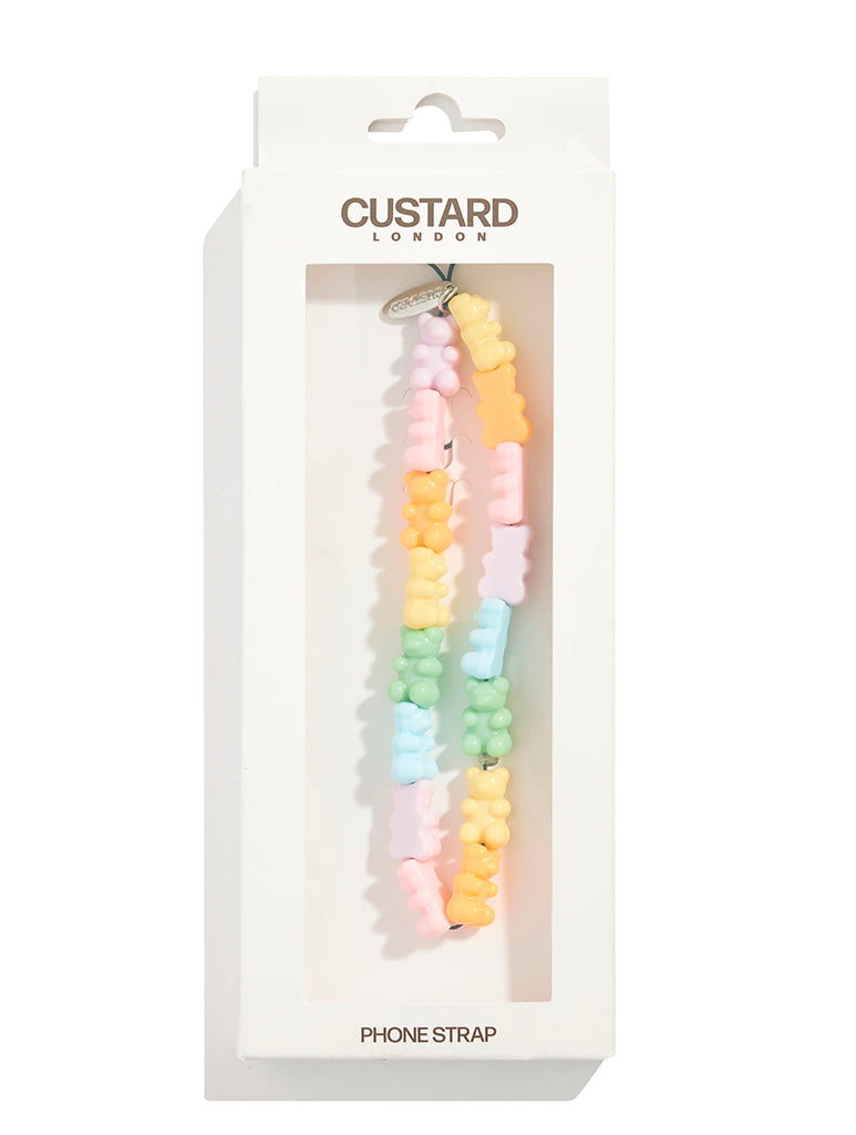 Rainbow Gummy Bear Phone Strap | Custard London 4