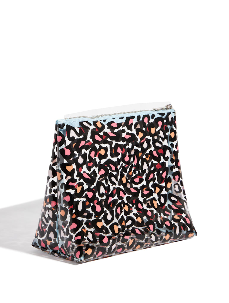 Cheetah Wash Bag Custard London 5