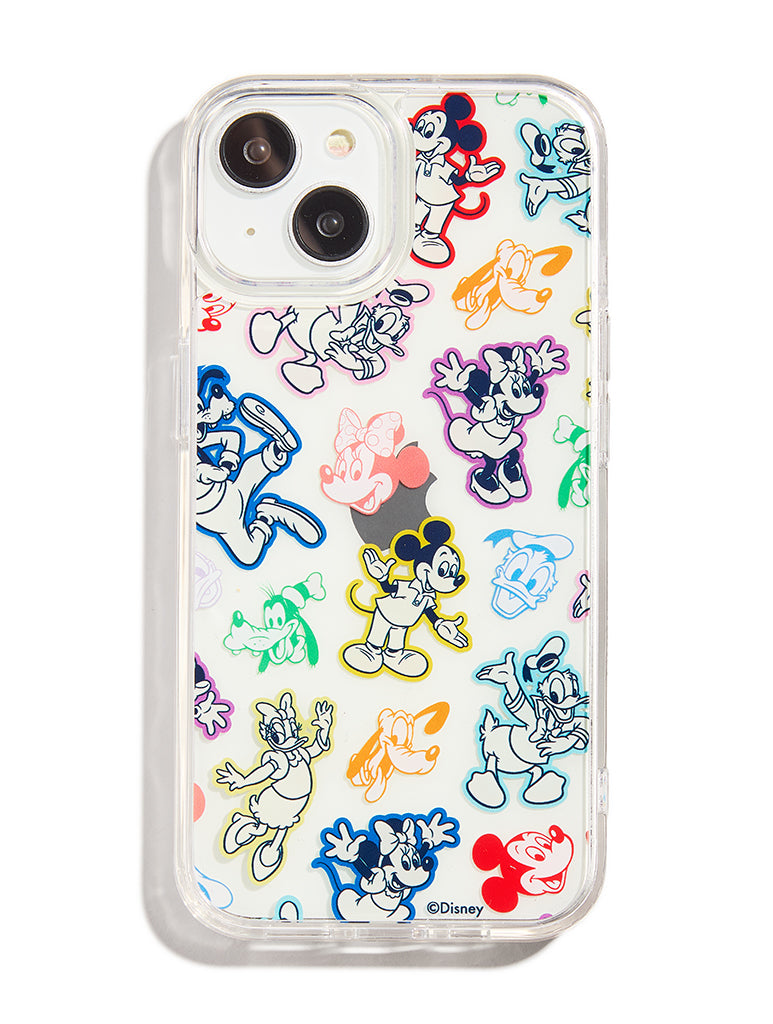 Custard x Disney Mickey &amp; Friends Outline iPhone Case