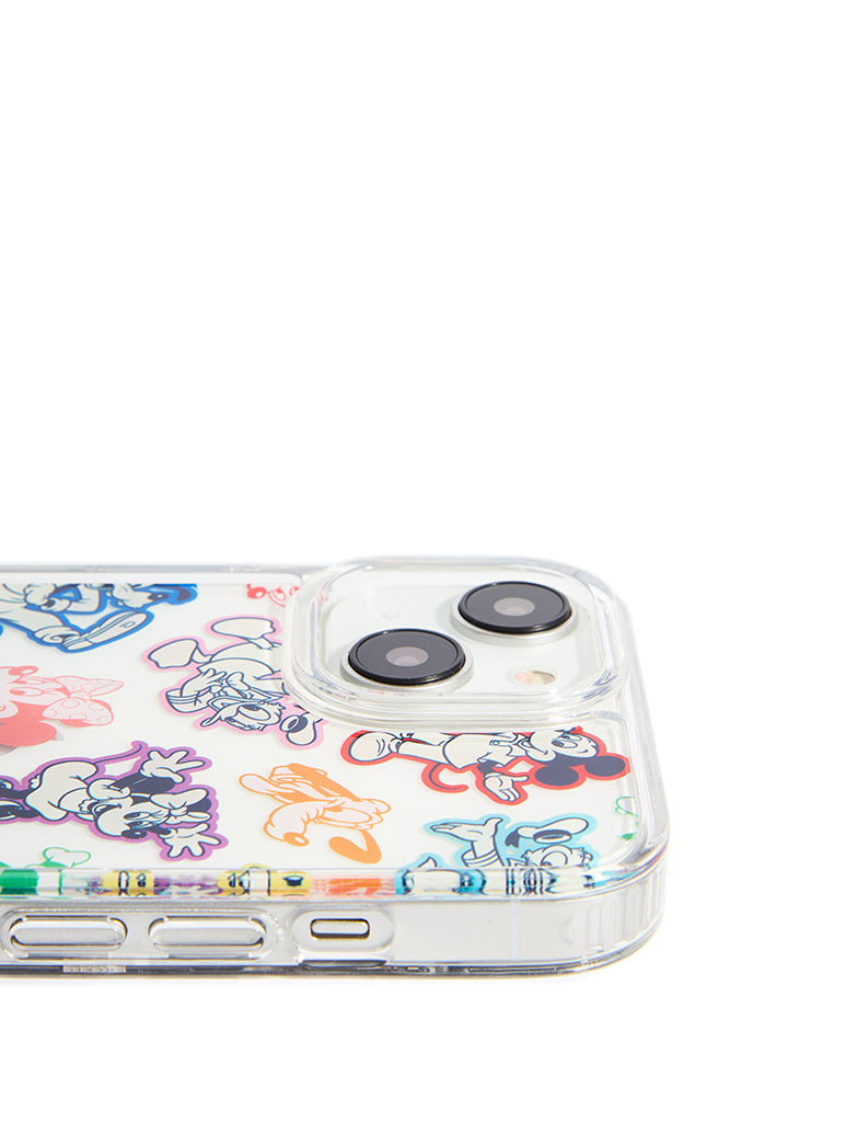 Custard x Disney Mickey &amp; Friends Outline iPhone Case