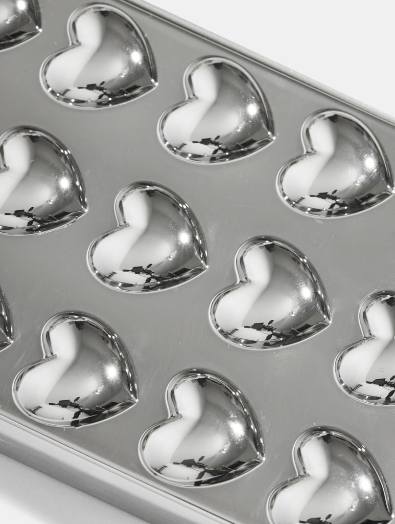 Silver Bubble Heart iPhone Case