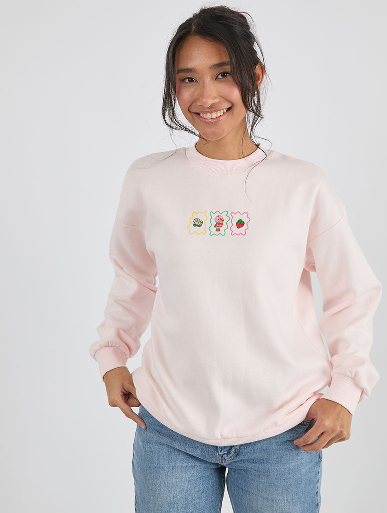 Strawberry Shortcake x Custard Patchwork Sweatshirt