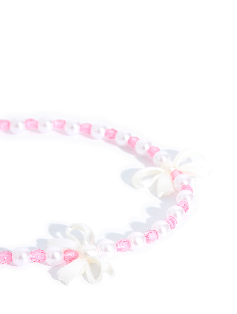 Bow Beaded Phone Strap