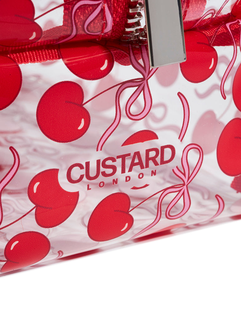 Bow Cherry Makeup Bag