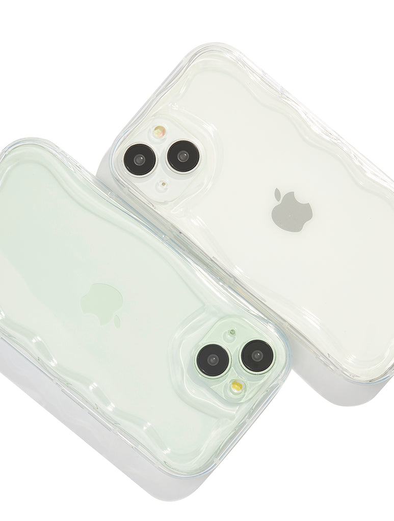 Clear Wavy iPhone Case