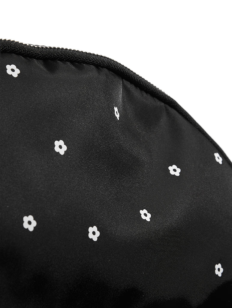 Custard Ditsy Flower Nylon Backpack