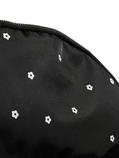 Custard Ditsy Flower Nylon Backpack