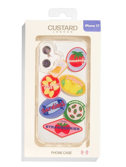 Custard Fruit Sticker iPhone Case