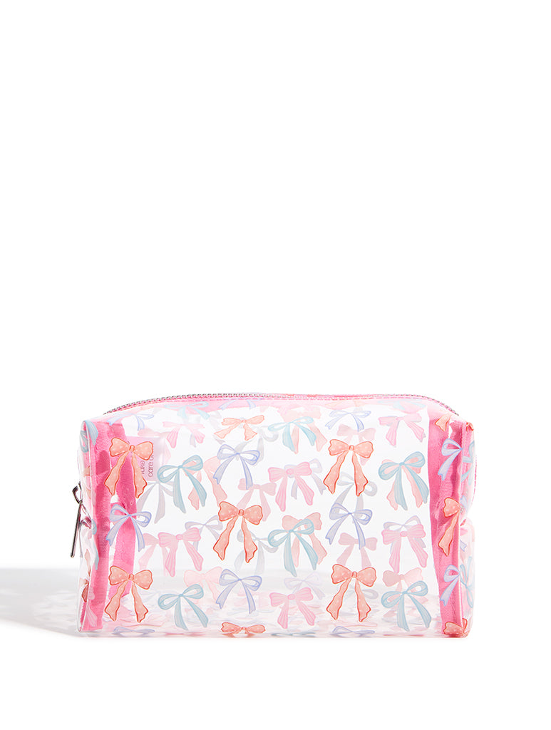 Custard Painted Bows Wash Bag