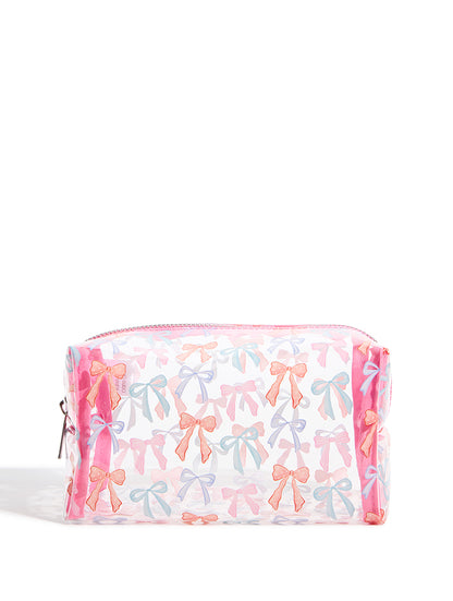 Custard Painted Bows Wash Bag