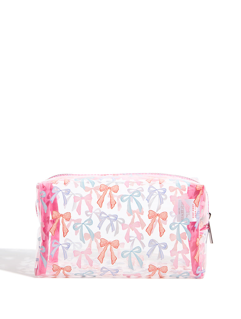 Custard Painted Bows Wash Bag