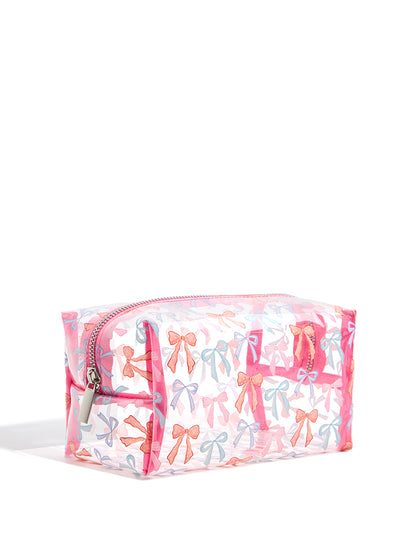Custard Painted Bows Wash Bag