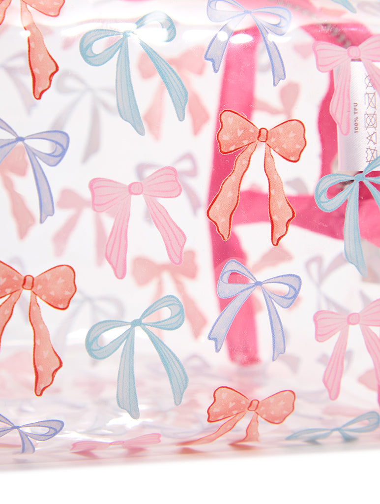 Custard Painted Bows Wash Bag