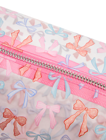Custard Painted Bows Wash Bag