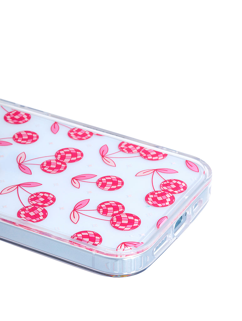 Disco Cherries iPhone Case in Pink