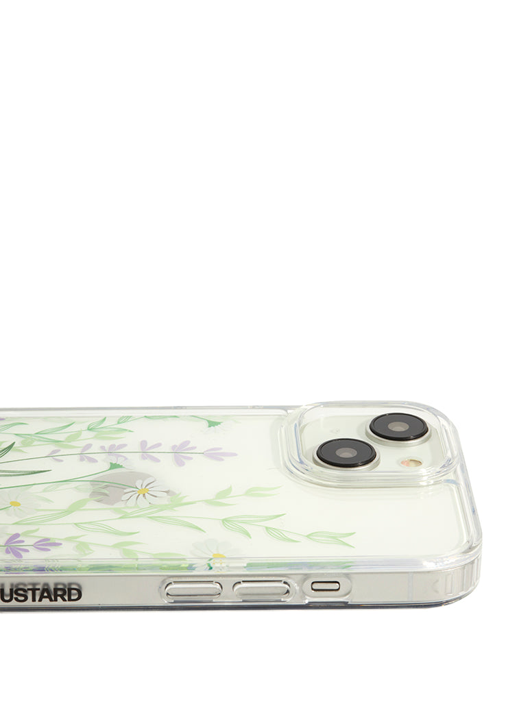 Floral Glitter iPhone Case