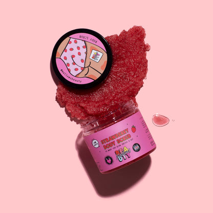 Mallows Strawberry Body Scrub Body Care Mallows Beauty