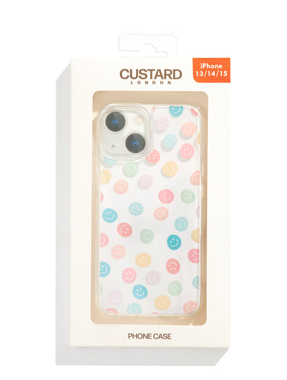 Multi Coloured Smile Face iPhone Case