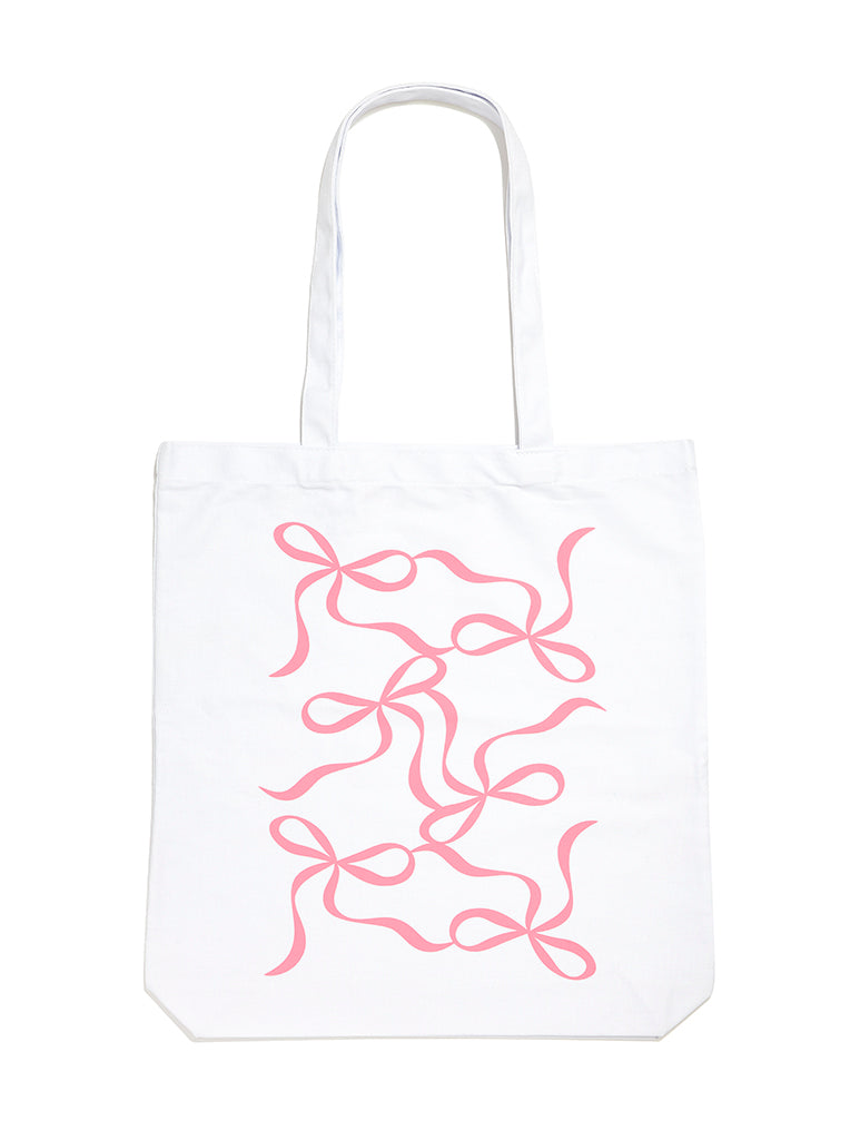 Pink Bow Tote Bag