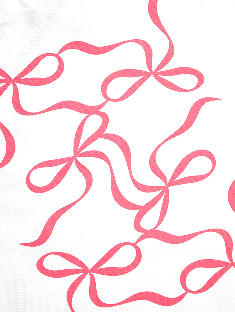 Pink Bow Tote Bag