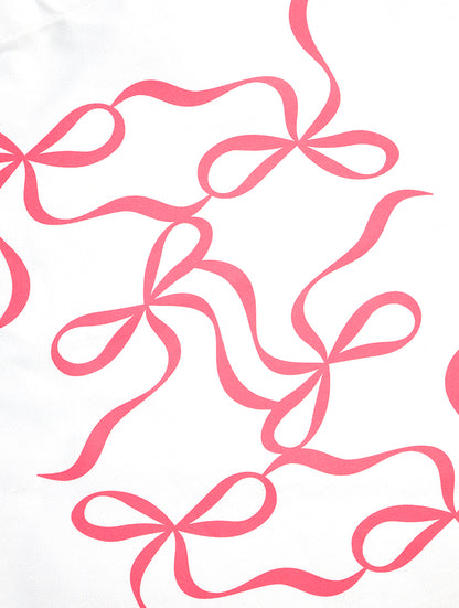 Pink Bow Tote Bag