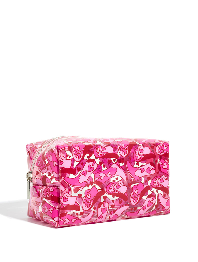 Pink Cowgirl Makeup Bag