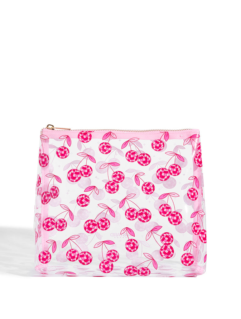 Pink Disco Cherries Wash Bag