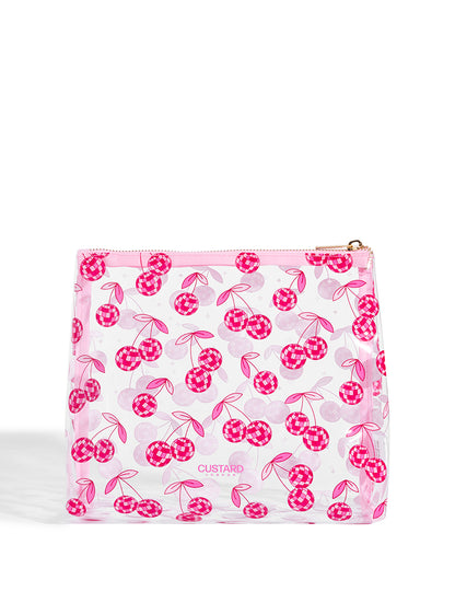 Pink Disco Cherries Wash Bag