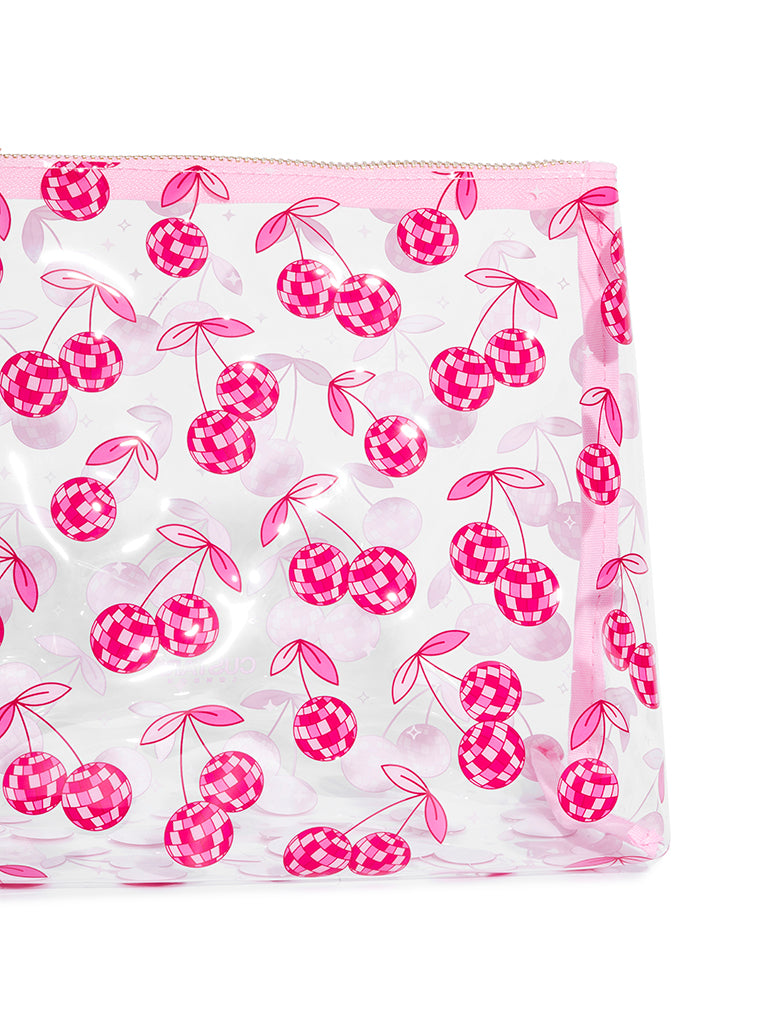 Pink Disco Cherries Wash Bag