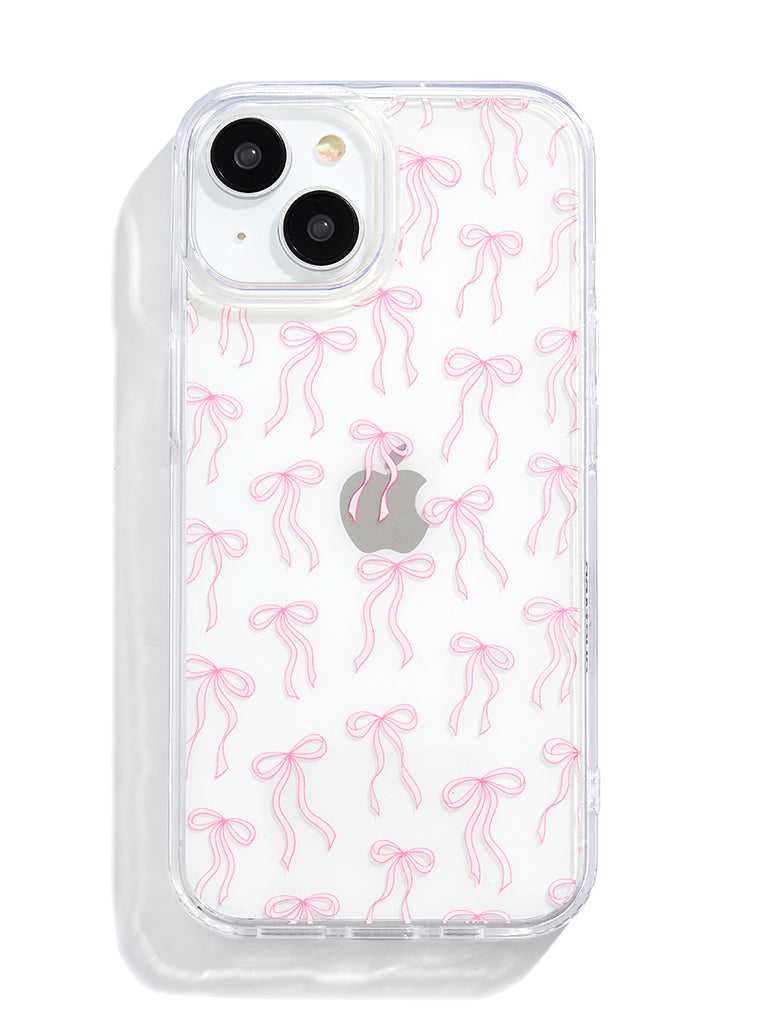 Pink Ribbon Bow iPhone Case