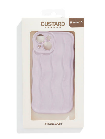 Pale Pink Wave Bubble iPhone Case