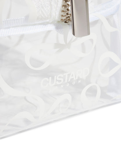 White Bow Makeup Bag